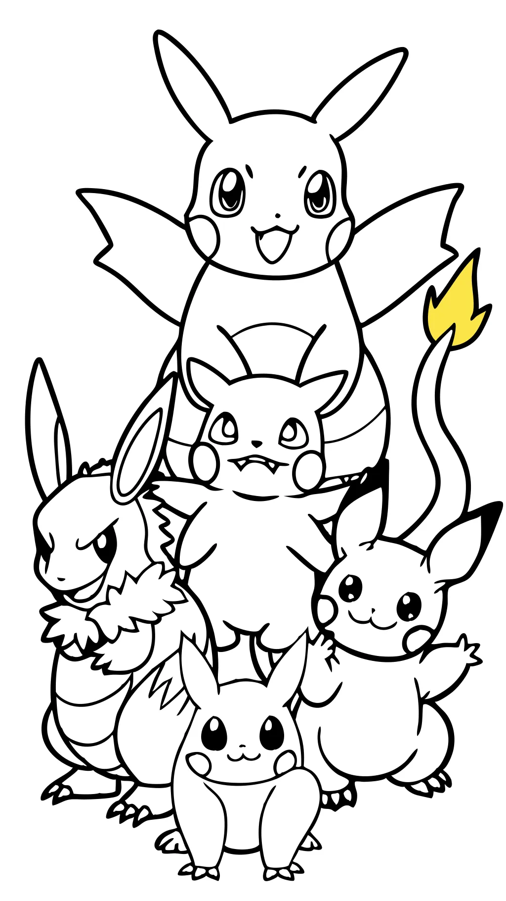 páginas para colorear de pokemon pdf